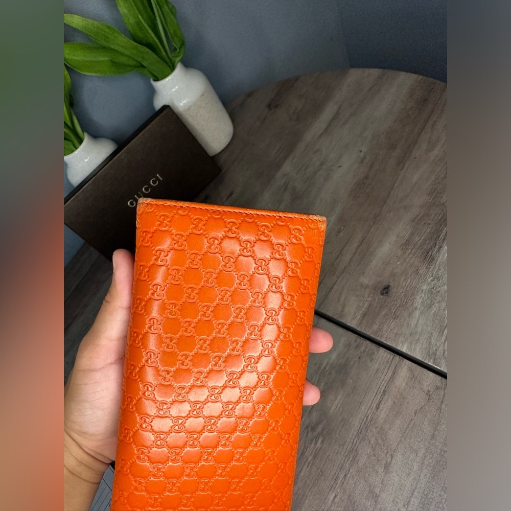 Gucci Guccissima Long Wallet - orange - Picture 6 of 13
